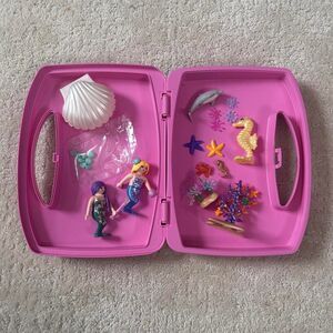 Playmobil Magical Mermaids Playset and Carrying Case Seashore Dolphin Shells
